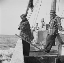 Possibly: On board the fishing boat Alden, out of Gloucester, Massachusetts, 1943. Creator: Gordon Parks.