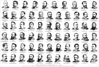 ''The Special Commission, 1888; Portraits of the Irish Members of Parliament against whom the "Times Creator: Unknown.
