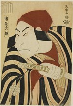 Nakamura Nakazo II as Prince Koretaka disguised as the farmer Tsuchizo in the play "Interc..., 1794. Creator: Toshusai Sharaku.