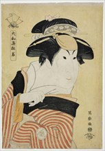 Yamatoya Tojaku (The Actor Iwai Hanshiro IV as Otoma, Daughter of Ohina from..., 1794 (Kansei 6). Creator: Toshusai Sharaku.