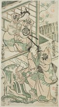 The Actors Sanogawa Ichimatsu I as Ike no Shoji and Segawa Kikujiro I as Hitachi Kohagi in..., 1747. Creator: Torii Kiyonobu II.