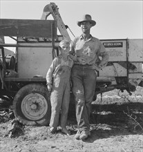 George Cleaver, new farmer, has five boys, Malheur County, Oregon, 1939. Creator: Dorothea Lange.
