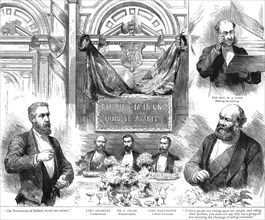 ''Banquet given to Lord Salisbury and Hartington by the Nonconformist Unionist Association', 1888. Creator: Unknown.