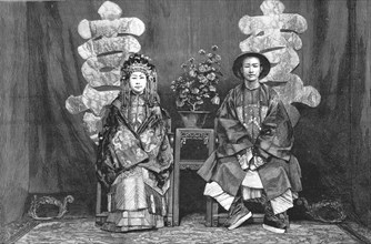 ''The Wedding of Lady Blossom Tseng, Daughter of the Marquis Tseng, and Mr. Woo, at Pekin', 1888. Creator: Unknown.