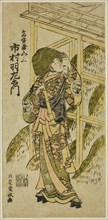 The Actor Ichimura Uzaemon IX as Nagoya Sanzaburo in the play "Higashiyama-dono Kabuki no ..., 1766. Creator: Kitao Shigemasa.