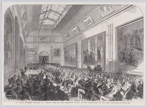 The Prince of Wales Presiding at a Meeting, held at South Kensington Museum, o..., January 19, 1867. Creator: Anon.
