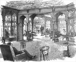 ''The new quarters of the Lyric Club, Coventry Street, W. The Smoking Room', 1888. Creator: Unknown.