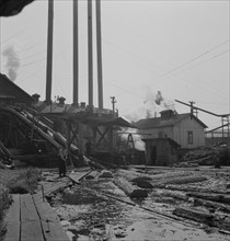 Possibly: At Pelican Bay Lumber Company mill, near Klamath Falls, Klamath County, Oregon, 1939. Creator: Dorothea Lange.
