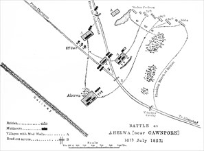 'Plan of the Battle of Bithoor', c1891. Creator: James Grant.