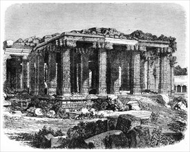 'Ruined Temple of Chillambaram', c1891. Creator: James Grant.