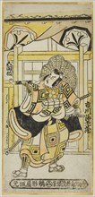 The Actor Ichikawa Ebizo II as Shinozuka Goro in the play "Funayosooi Mitsugi Taiheiki," p..., 1743. Creator: Torii Kiyomasu.