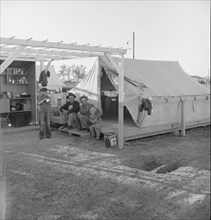 Farm Security Administration (FSA) migratory labor camp, Brawley, Imperial County, California, 1939. Creator: Dorothea Lange.