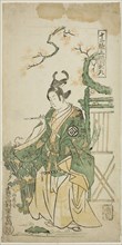 The Actor Sanogawa Ichimatsu I as Ushiwakamaru in the play "Kiichi Hogen Shinanguruma," pe..., 1754. Creator: Nishimura Shigenaga.