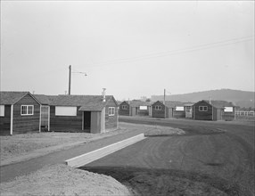 Another view of the newly constructed camp, near McMinnville, Yamhill County, Oregon, 1939. Creator: Dorothea Lange.