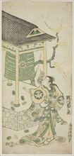 The Actor Segawa Kikunojo I as Katakai in the play "Mugen no Kane Omoi no Akatsuki," perfo..., 1746. Creator: Torii Kiyomasu.