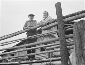 Stump rancher and wife, Priest River Penninsula, Bonner County, Idaho, 1939. Creator: Dorothea Lange.
