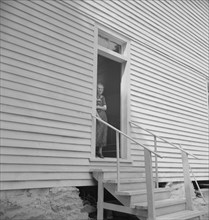 Possibly: Conversation among members..., Wheeley's Church, Gordonton, North Carolina, 1939. Creator: Dorothea Lange.