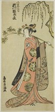 The Actor Segawa Yujiro I as Oshichi in the play "Edo no Haru Meisho Soga," performed...,1773. Creator: Torii Kiyomitsu.