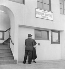 Church in Potrero district where there is a "Russian-White" colony, San Francisco, California, 1939. Creator: Dorothea Lange.