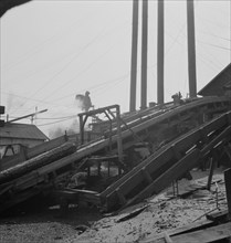 At Pelican Bay Lumber Company mill, showing..., near Klamath Falls, Klamath County, Oregon, 1939. Creator: Dorothea Lange.