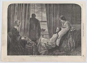 Scène d’Octobre: La jeune poitrinaire (An October Scene: The Young Consumptive, October 2-9, 1864. Creator: Unknown.