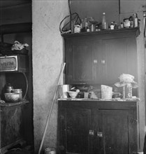 Another corner of the Soper kitchen, Willow Creek area, Malheur County, Oregon, 1939. Creator: Dorothea Lange.