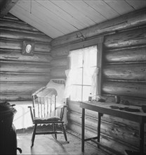 Interior of two room house belonging to FSA borrower, Boundary County, Idaho, 1939. Creator: Dorothea Lange.