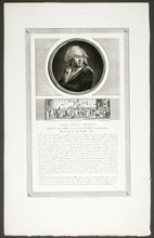 Jean Paul Marat, Paris Deputy to the National Convention, from Tableaux historiques d..., 1798–1804. Creator: Charles Francois Gabriel Levachez.