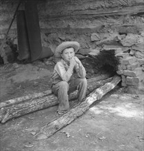Ten year old son of tobacco sharecropper...tobacco..., Granville County, North Carolina, 1939. Creator: Dorothea Lange.