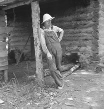 Mr. Taylor, tobacco sharecropper, relaxes when the..., Granville County, North Carolina, 1939. Creator: Dorothea Lange.