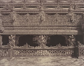 Amerapoora: Part of Balcony on the South Side of Maha-oung-meeay-liy-mhan Kyoung, 1855. Creator: Captain Linnaeus Tripe.