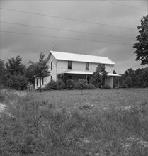 Substantial looking tobacco farm, Person county, North Carolina, 1939. Creator: Dorothea Lange.