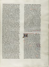 Folio Nine from Burchard of Sion's De locis ac mirabilibus mundi, or an Illuminated Geo..., c. 1460. Creator: Burchard of Mount Sion.