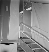 Interior of shower bath unit, FSA camp, Merrill, Klamath County, Oregon, 1939. Creator: Dorothea Lange.