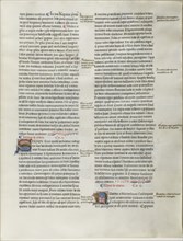 Folio Two from Burchard of Sion's De locis ac mirabilibus mundi, or an Illuminated Geog..., c. 1460. Creator: Burchard of Mount Sion.