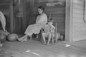 Mrs. Frank Tengle and Laura Minnie Lee Tengle..., near Moundville, Hale County, Alabama, 1936. Creator: Walker Evans.