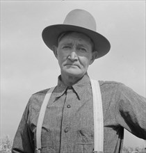 Mr. Wardlow, drought area farmer, adjusting to...farm, Dead Ox Flat, Malheur County, Oregon, 1939. Creator: Dorothea Lange.