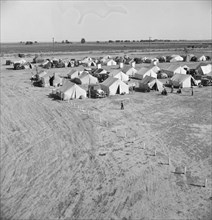 Farm Security Administration (FSA) migratory labor camp. Calipatria, Imperial Valley, California.