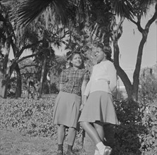 [Untitled photo, possibly related to: Daytona Beach, Florida. Bethune-Cookman College. Students].