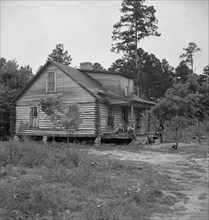 Millworker's house six miles north of Roxboro, North Carolina. Person County, North Carolina.