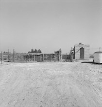 Country slaughterhouse for use of farmers. One mile north of Nyssa, Malheur County, Oregon.