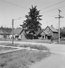 Western Washington, Thurston County, Tenino. Type of residence, one block off main street.