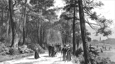 ''Visit of the Prince of Wales to Bournemouth; The Invalids Walk in Public Gardens', 1890.