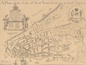 A Plan of the City of New York from an Actual Survey Made by James Lyne, 1728, 1834-1872.