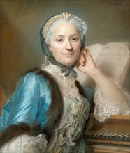Portrait of Madame Anne-Jeanne Cassanéa de Mondonville, née Boucon (1708-1780), c. 1752.