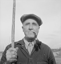 Early settler of the valley. He came in 1916. Priest River Valley, Bonner County, Idaho.