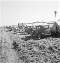 Living conditions for migrant potato pickers. Tulelake, Siskiyou County, California.