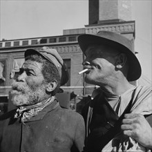 Washington, D.C. "Whiskers" and Johnny Carrol, two familiar faces on the waterfront.