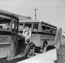 Daytona Beach, Florida. Buses operated by the city which are used only by Negroes.