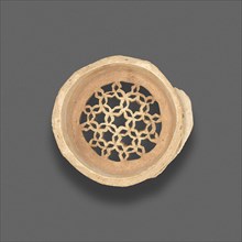 Clay filter with geometric design, Fatimid dynasty (969-1171), 11th-12th century.